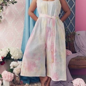 🧧SALE🧧 Eloquii Easy Tank Jumpsuit Wide Leg Tie Dye 14/16